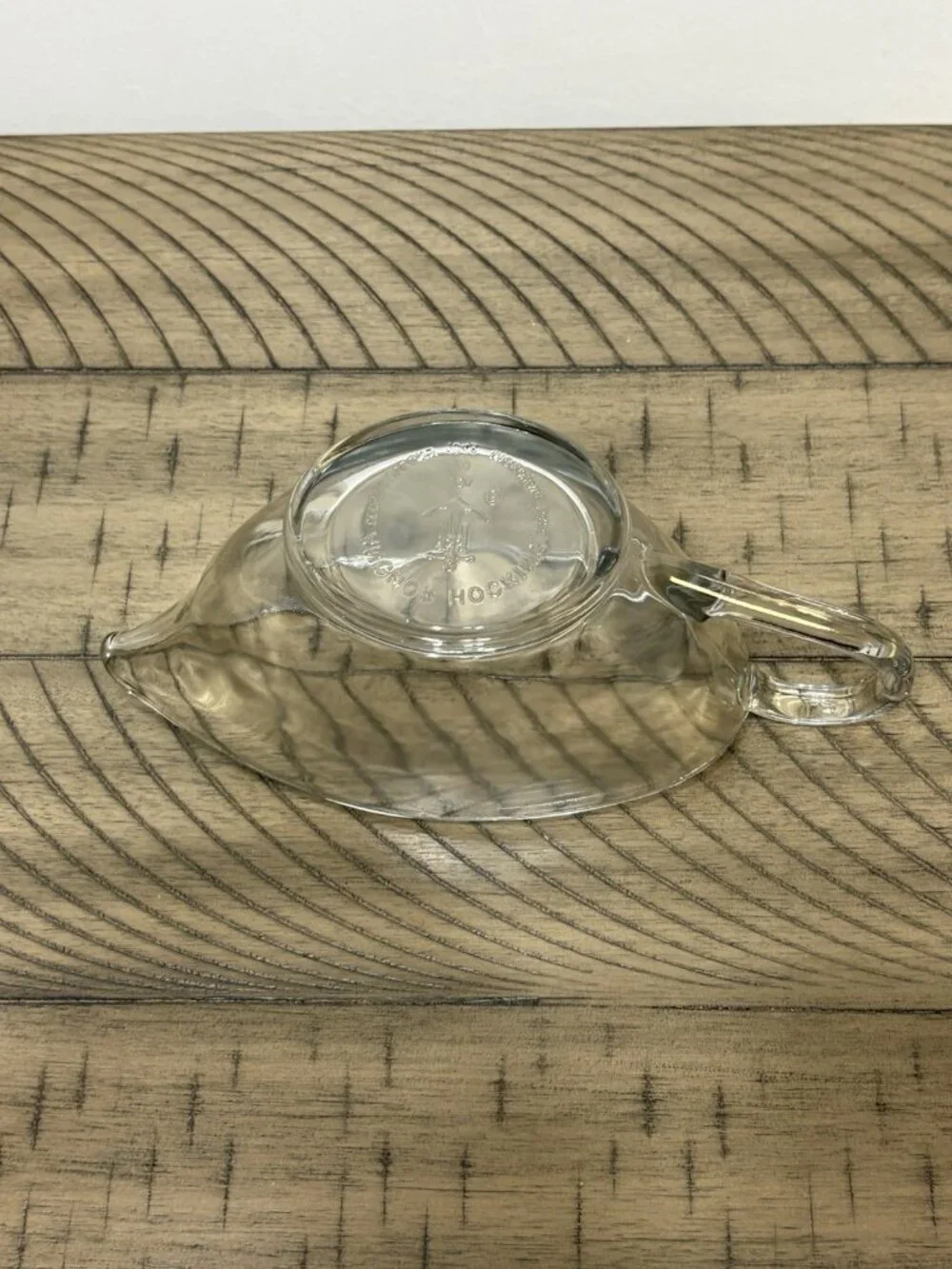 Anchor Hocking Clear Glass Gravy Boat Bowl With Handle - Made in the USA